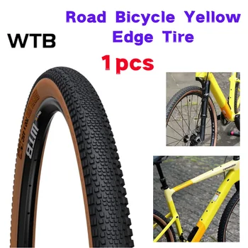 WTB пътен велосипед външна гума чакъл 700x37c жълт ръб гума офроуд ултра лек анти-пробиване 120TPI велосипед части