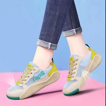 2023 Дамски обувки Мрежести обувки за бягане с меки подметки за ежедневни дамски спортни обувки Zapatos de Mujer маратонки Zapatillas