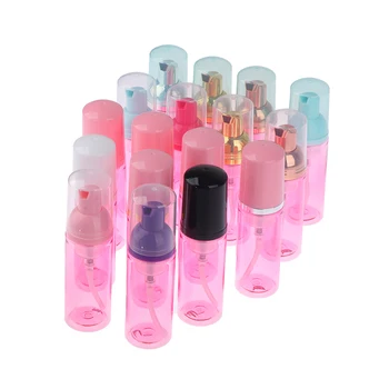 60ML прозрачна пластмасова бутилка сапун мус пътуване преносим пяна бутилка почистване измиване пяна дозатор под-бутилка