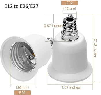 E27 E12 E14 G24Q GU24 G4 G6.35 MR16 EU щепсел Основи за лампи Адаптер за електрическа крушка Конвертори Цокъл за крушка