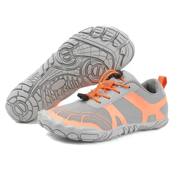 Водоустойчиви туристически обувки за мъже Издръжлива дебела подметка Леки удобни външни спортни обувки Неплъзгащи се дишащи туристически обувки